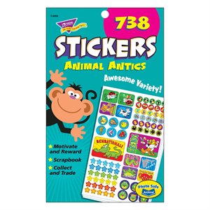 Stickers Animal Antics ~PKG 738