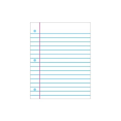 Wipe-Off Chart Notebook Paper ~EACH